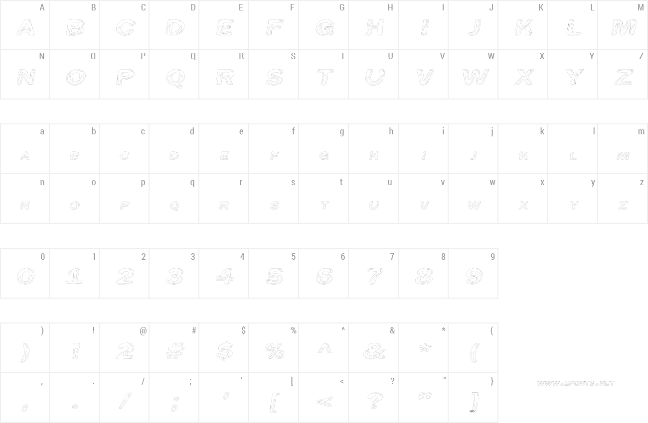 Font Line Etch preview